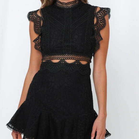 THE MEETING GROUND DRESS BLACK - Picture 3 of 7